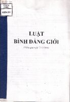 Luật bình đẳng giới